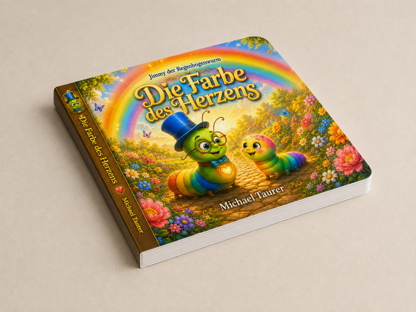 Jimmy der Regenbogenwurm – Kinderbuch